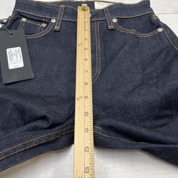 Rag & Bone Jeans Womens 24 Casey High Rise Flare Dark Rinse Denim Classic Boho - Picture 6 of 11